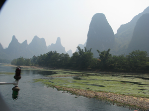 Li River and boats